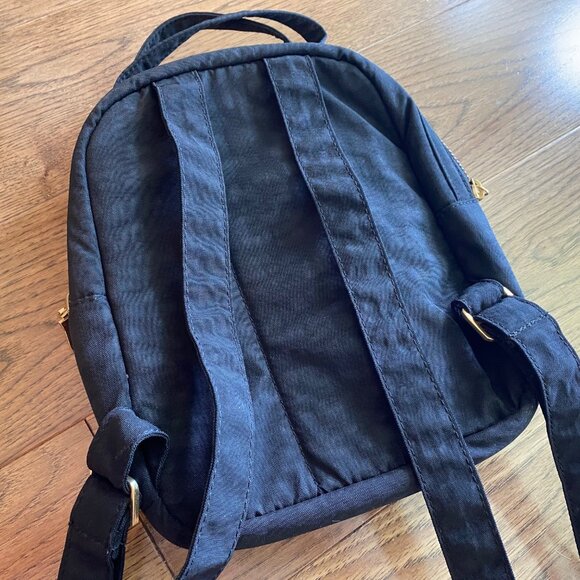 Sac à dos (Backpack) mini noir 2 cuir et nylon - Picture 5 of 6